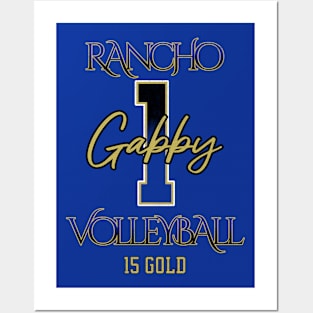 Gabby #1 Rancho VB (15 Gold) - Blue Posters and Art